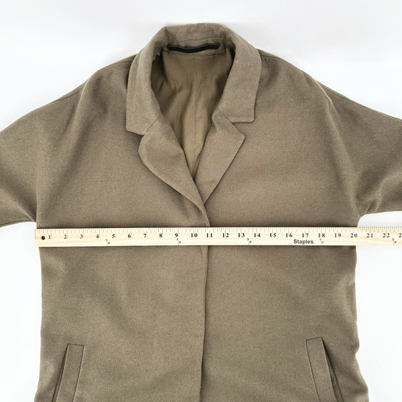 All Saints Womens Wool Vine Coat Small Trench Modern Minimalist Quiet Luxury - Picture 9 of 12